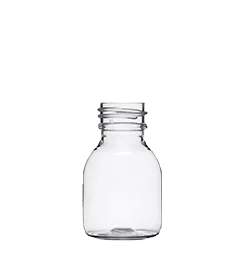 Plastflaske i PET, der passer godt til mad eller byggematerialer