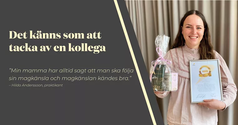Avslutningsintervju med Hilda praktikant